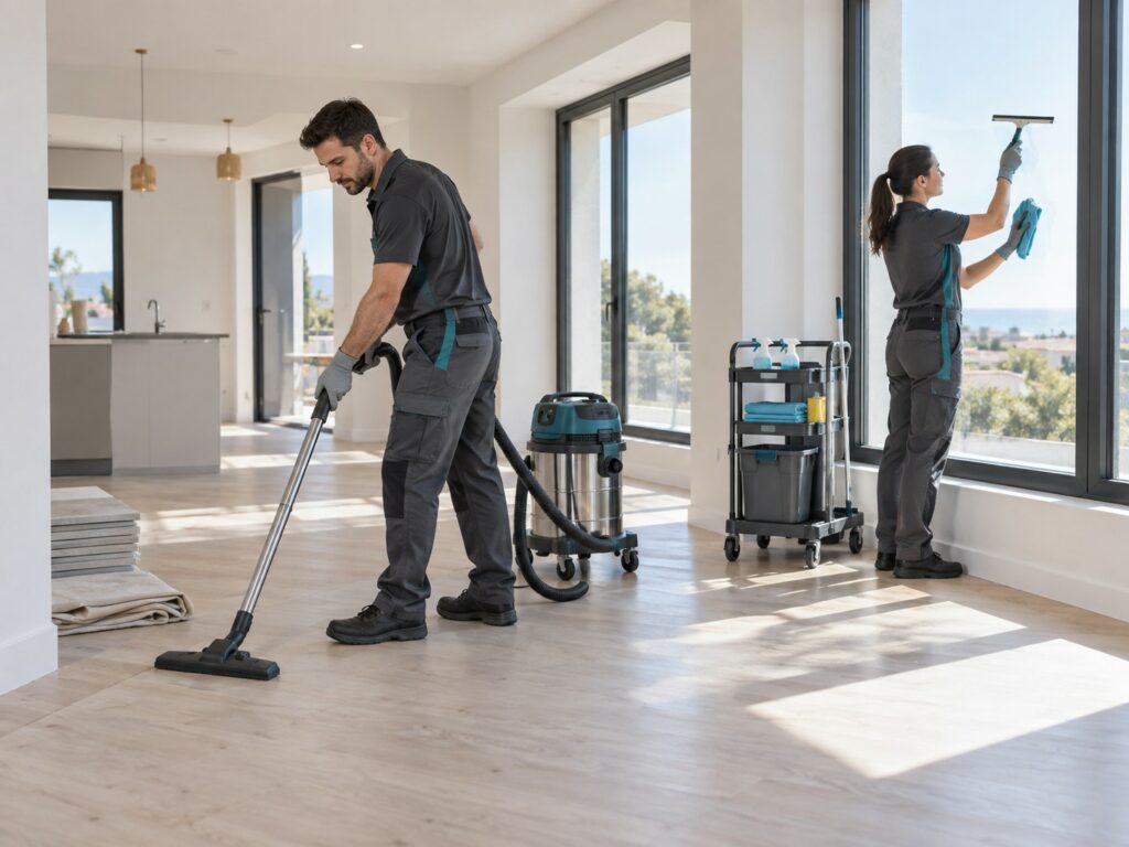 Services de nettoyage de fin de travaux et de chantier